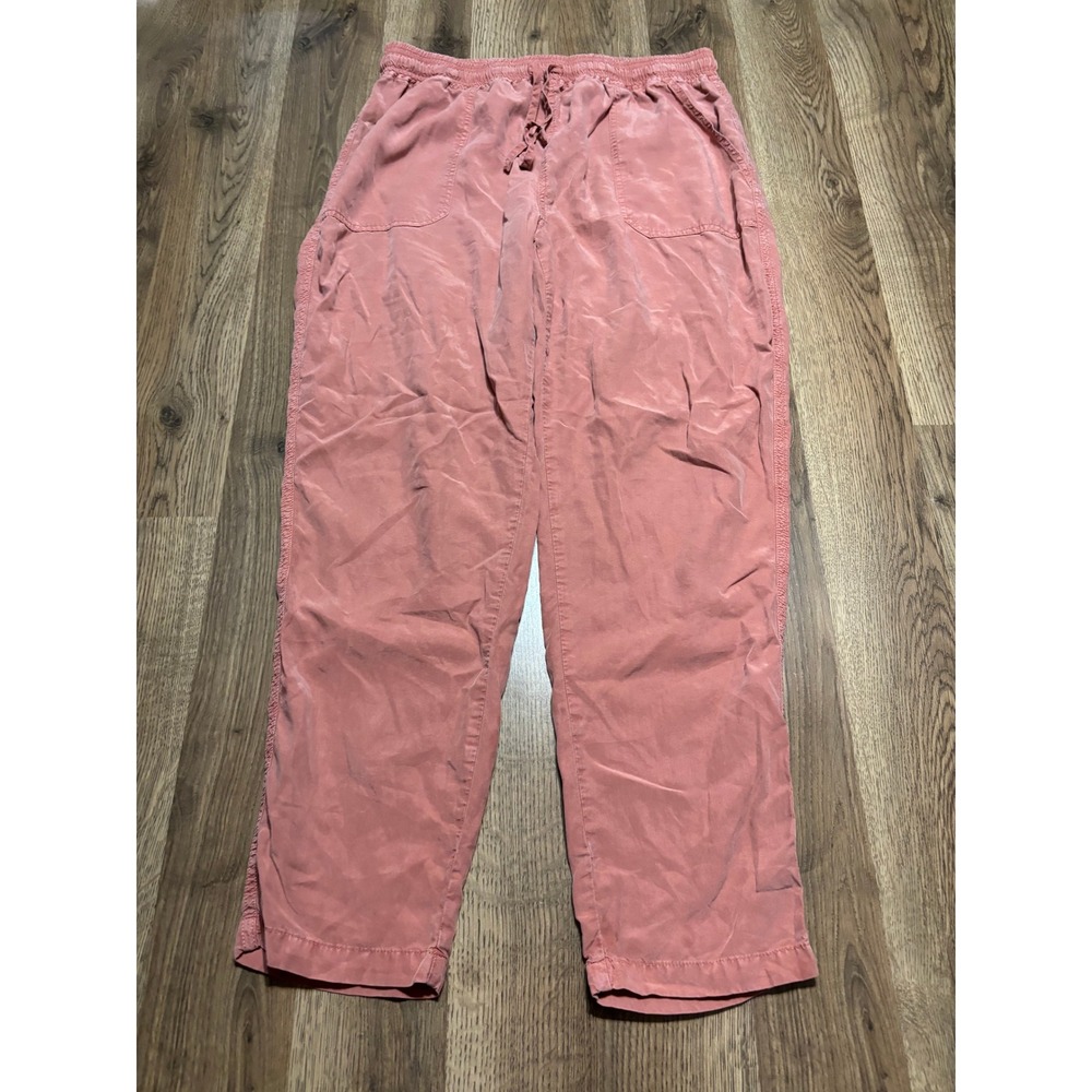Thread & Supply Pants Womens Size Large Coral Tencel Joggers Drawstring Casual